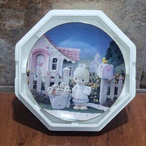 Precious Moments Decorative Plate Hamilton God Loveth A Cheerful Giver 1993
